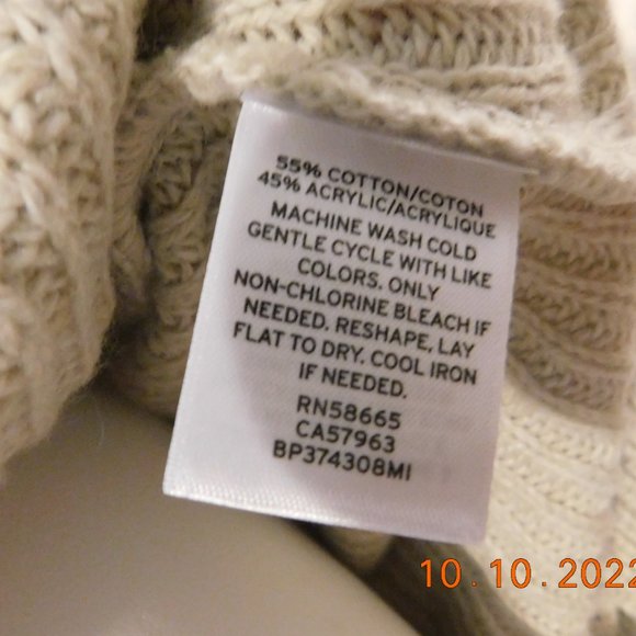 BP. Nordstrom Women's V Neck XXS Beige Long Sleeve Sweater Cosy Cute - Picture 7 of 8